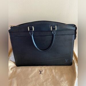 Authentic Louis Vuitton Black Leather Tote